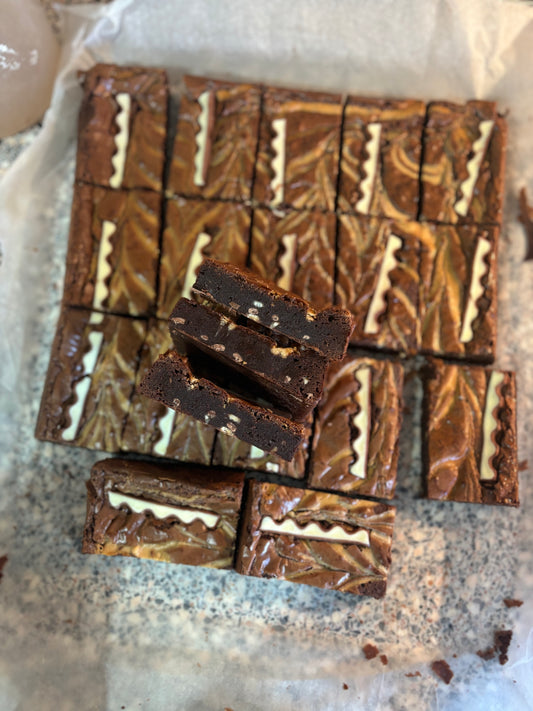 Kinder & Nutella Chocolate Brownie (G/F*/ HAZELNUTS) One Slice